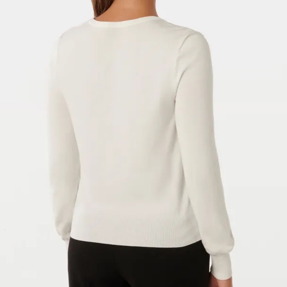 House of Harlow 1960 Ivory 100% Cashmere Cardigan Sweater Small - Picture 13 of 13